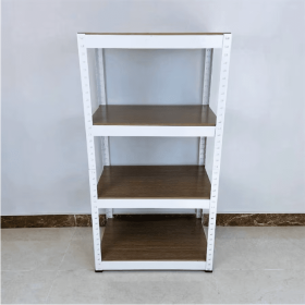 Storage Racks - 4 Tier Adjustable Garage Storage Racks White