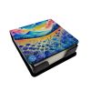 Colorful Blue Cornflowers PU Leather Note Paper Holder with Artist-Designed Cover, Desk Accessory, Office Gift