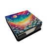 Colorful Daisies PU Leather Note Paper Holder with Artist-Designed Cover, Desk Accessory, Office Gift