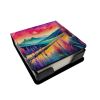 Liatris in Color PU Leather Note Paper Holder with Artist-Designed Cover, Desk Accessory, Office Gift