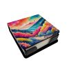 Brunia in Color PU Leather Note Paper Holder with Artist-Designed Cover, Desk Accessory, Office Gift