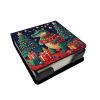 Alligator Christmas PU Leather Note Paper Holder with Artist-Designed Cover, Desk Accessory, Office Gift