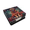 Tibetan Mastiff Christmas PU Leather Note Paper Holder with Artist-Designed Cover, Desk Accessory, Office Gift