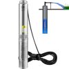 VEVOR Deep Well Submersible Pump, 2HP/1500W 230V/60Hz, 37GPM Flow 427 ft Head, with 33 ft Electric Cord