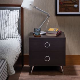 Elms Espresso Finish Accent Table