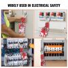 VEVOR Electrical Lockout Tagout Kit, 26 PCS Safety Loto Kit Includes Padlocks, Hasps, Tags, Nylon Ties, and Carrying Bag