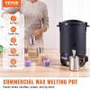 Wax Melter for Candle Making, 6.5 Liter Large Electric Wax Melting Pot Easy Pour Spout, 9-level Temperature Control