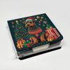 Welsh Terrier Christmas PU Leather Note Paper Holder with Artist-Designed Cover, Desk Accessory, Office Gift