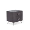 Elms Espresso Finish Accent Table