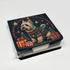 Silky Terrier Christmas PU Leather Note Paper Holder with Artist-Designed Cover, Desk Accessory, Office Gift