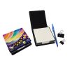 Crocus in Color PU Leather Note Paper Holder with Artist-Designed Cover, Desk Accessory, Office Gift