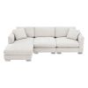 [VIDEO provided][New] 96*56" Modern Cloud Sectional Sofa,L-shaped Luxury Couch Set with 2 Free pillows