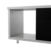 U-Can 70.1''-100'' Modern Stylish TV Stand TV Cabinet for 80+inch TV, White+Black, (Old SKU:WF299723AAB) Date of Expected Arrival: 11.25
