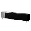 U-Can 70.1''-100'' Modern Stylish TV Stand TV Cabinet for 80+inch TV, White+Black, (Old SKU:WF299723AAB) Date of Expected Arrival: 11.25