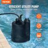 VEVOR Utility Pump, 1/3 HP, 2450 GPH High Flow, 30 ft Head