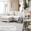 [VIDEO provided][New] 96*56" Modern Cloud Sectional Sofa,L-shaped Luxury Couch Set with 2 Free pillows