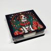 Beagle Christmas PU Leather Note Paper Holder with Artist-Designed Cover, Desk Accessory, Office Gift