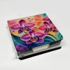 Orchids in Color PU Leather Note Paper Holder with Artist-Designed Cover, Desk Accessory, Office Gift