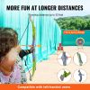 VEVOR Bow and Arrow Set for Kids, 2 Pack LED Light Up Archery Set with 20 Suction Cup Arrows, 2 Hanging Targets, 2 Quivers, 3 Target Cans