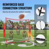 VEVOR 6 x 6 ft Football Trainer Throwing Net, Training Throwing Target Practice Net with 5 Target Pockets