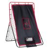 VEVOR Baseball And Softball Rebounder Net 3.5x4.5 ft 2-in-1 Switch Hitter Pitch