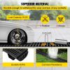 VEVOR Trench Drain System, Channel Drain with Plastic Grate, 5.8x3.1-Inch HDPE Drainage Trench, Black Plastic Garage Floor Drain