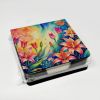 Lilies in Color PU Leather Note Paper Holder with Artist-Designed Cover, Desk Accessory, Office Gift