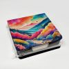 Brunia in Color PU Leather Note Paper Holder with Artist-Designed Cover, Desk Accessory, Office Gift