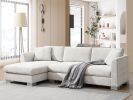 [VIDEO provided][New] 96*56" Modern Cloud Sectional Sofa,L-shaped Luxury Couch Set with 2 Free pillows