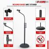 5 Core Mic Stand Floor Adjustable Universal Heavy Duty Gooseneck Microphone Stands Round Base Soporte De micr√≥fono - MS RBP 3T GSE