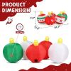 6.9 FT Lighted Christmas Inflatable Decoration, Inflatable Five Christmas Balls