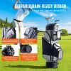 VEVOR Golf Cart Bag with 14 Way Organizer Divider Top, 41' 13 Pockets Premium Nylon Cart Bag