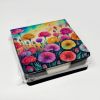 Carnations in Color PU Leather Note Paper Holder with Artist-Designed Cover, Desk Accessory, Office Gift