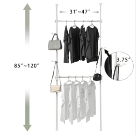 Telescopic Hangers 31-47 Inches Wide Adjustable