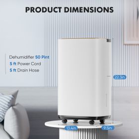 Metal Plastic Portable Dehumidifier (Color: White)