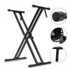 5 CORE Piano Keyboard Stand Double X Style Heavy Duty Adjustable Digital Electric Piano Riser Durable & Sturdy Music Synthesizer Holder Stands For 61