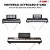 5 CORE Keyboard Stand Single X Style Adjustable Digital Electric Piano Riser Durable & Sturdy Music Synthesizer Holder Stands For 61 76 88 Keys - KS 1