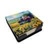 Kansas Sunflowers in Watercolor PU Leather Note Paper Holder with Artist-Designed Cover, Desk Accessory, Office Gift