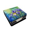 Tennessee Iris in Watercolor PU Leather Note Paper Holder with Artist-Designed Cover, Desk Accessory, Office Gift